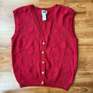 Leslie Fay cardigan sweater vest